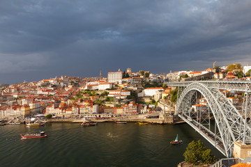 Porto, Portugal. Cityscape of old town