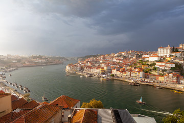 Porto, Portugal. Cityscape of old town