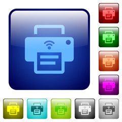 Wireless printer color square buttons