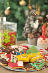 Fototapeta na wymiar Mix Christmas cookies