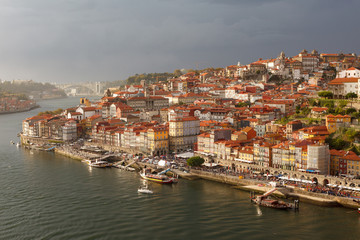 Porto, Portugal. Cityscape of old town