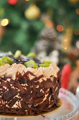 Fruity chocolate cake