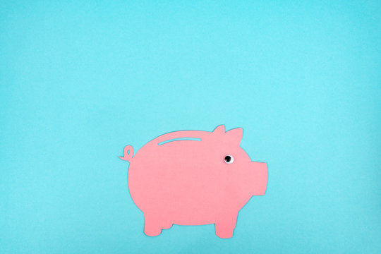 Cut Out Pink Piggy Bank