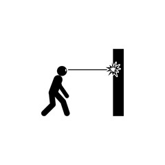 super power laser eyes icon. Element of super power icon for mobile concept and web apps. Pictogram super power laser eyes icon can be used for web and mobile