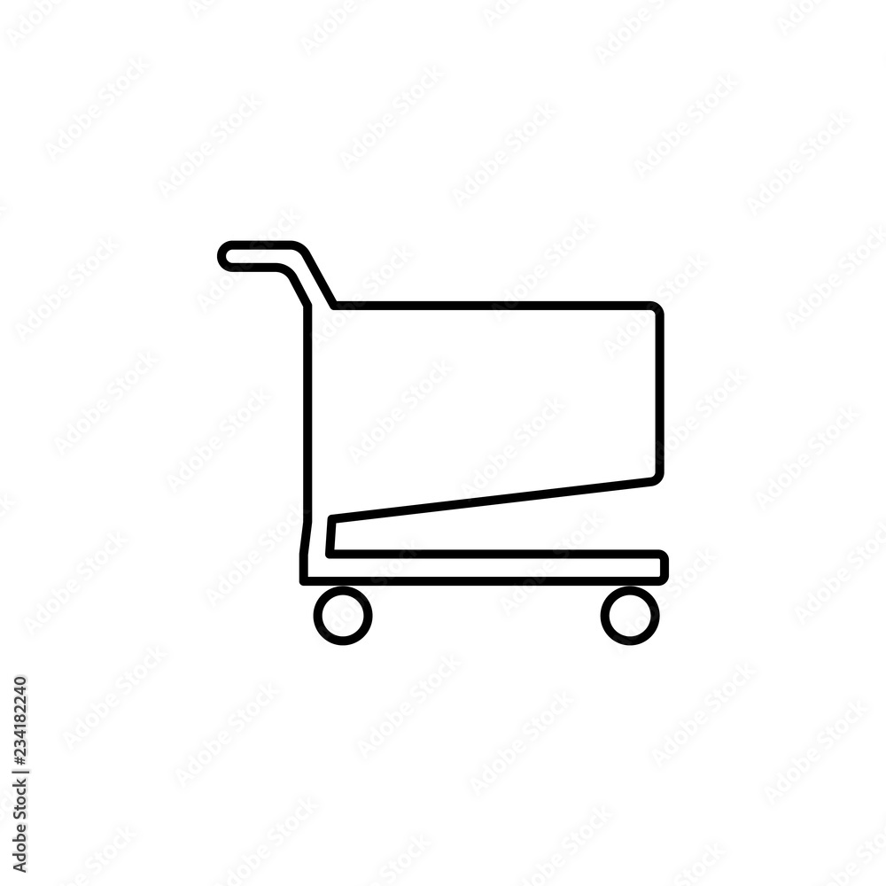 Poster grocery or supermarket sign icon. element of navigation sign icon. thin line icon for website design