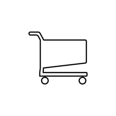 grocery or supermarket sign icon. Element of navigation sign icon. Thin line icon for website design and development, app development. Premium icon