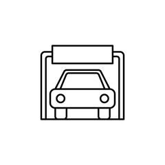 car wash sign icon. Element of navigation sign icon. Thin line icon for website design and development, app development. Premium icon