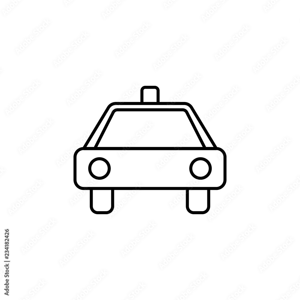 Poster taxi stand sign icon. element of navigation sign icon. thin line icon for website design and develop