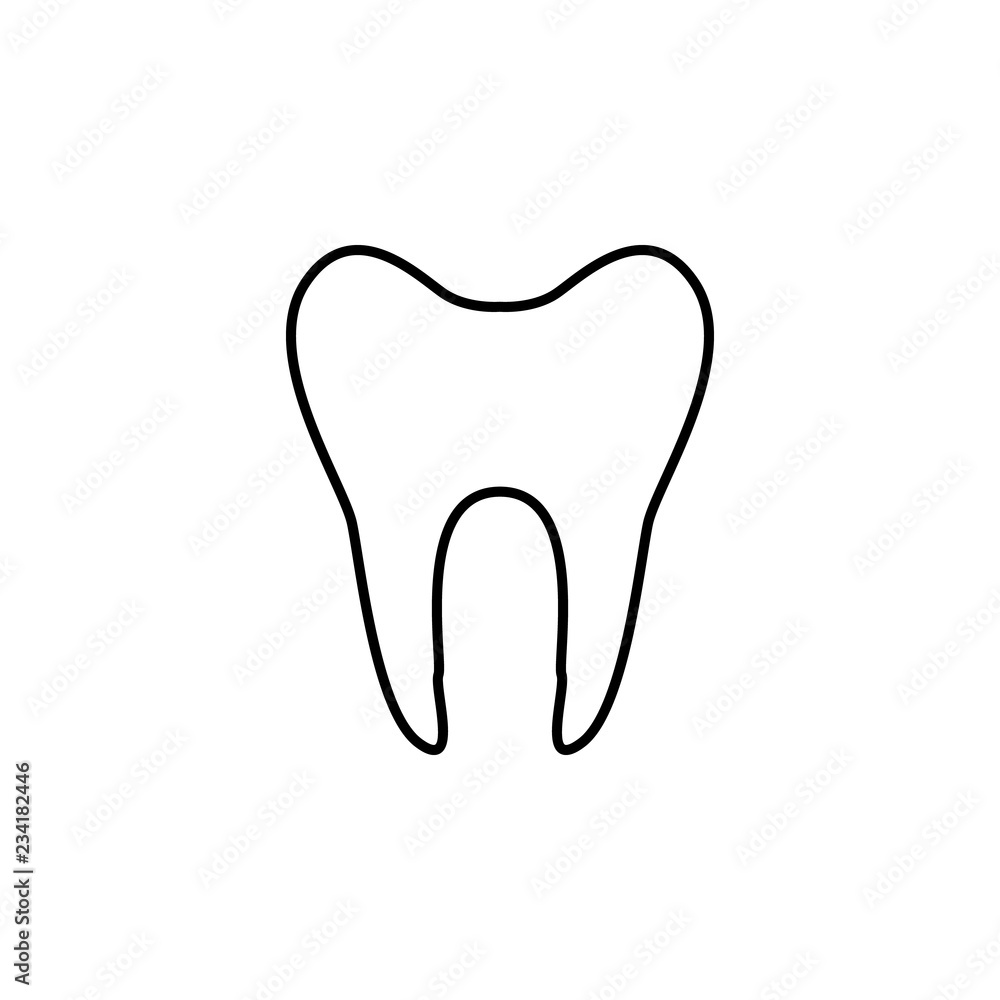 Poster dentist sign icon. element of navigation sign icon. thin line icon for website design and developmen