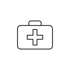 Fototapeta premium doctor sign icon. Element of navigation sign icon. Thin line icon for website design and development, app development. Premium icon