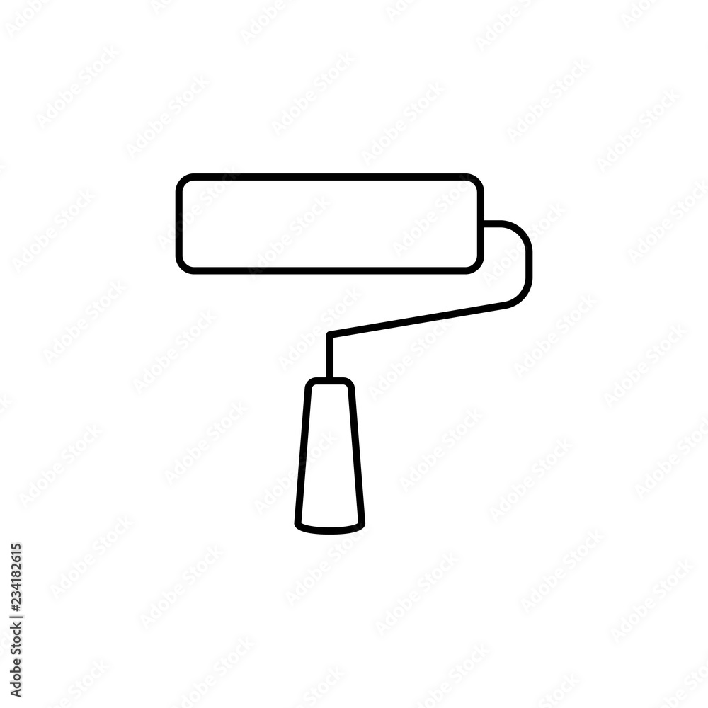 Poster painter sign icon. element of navigation sign icon. thin line icon for website design and developmen