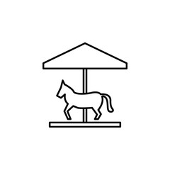 amusement park sign icon. Element of navigation sign icon. Thin line icon for website design and development, app development. Premium icon