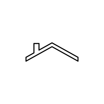 roofing contractor sign icon. Element of navigation sign icon. Thin line icon for website design and development, app development. Premium icon