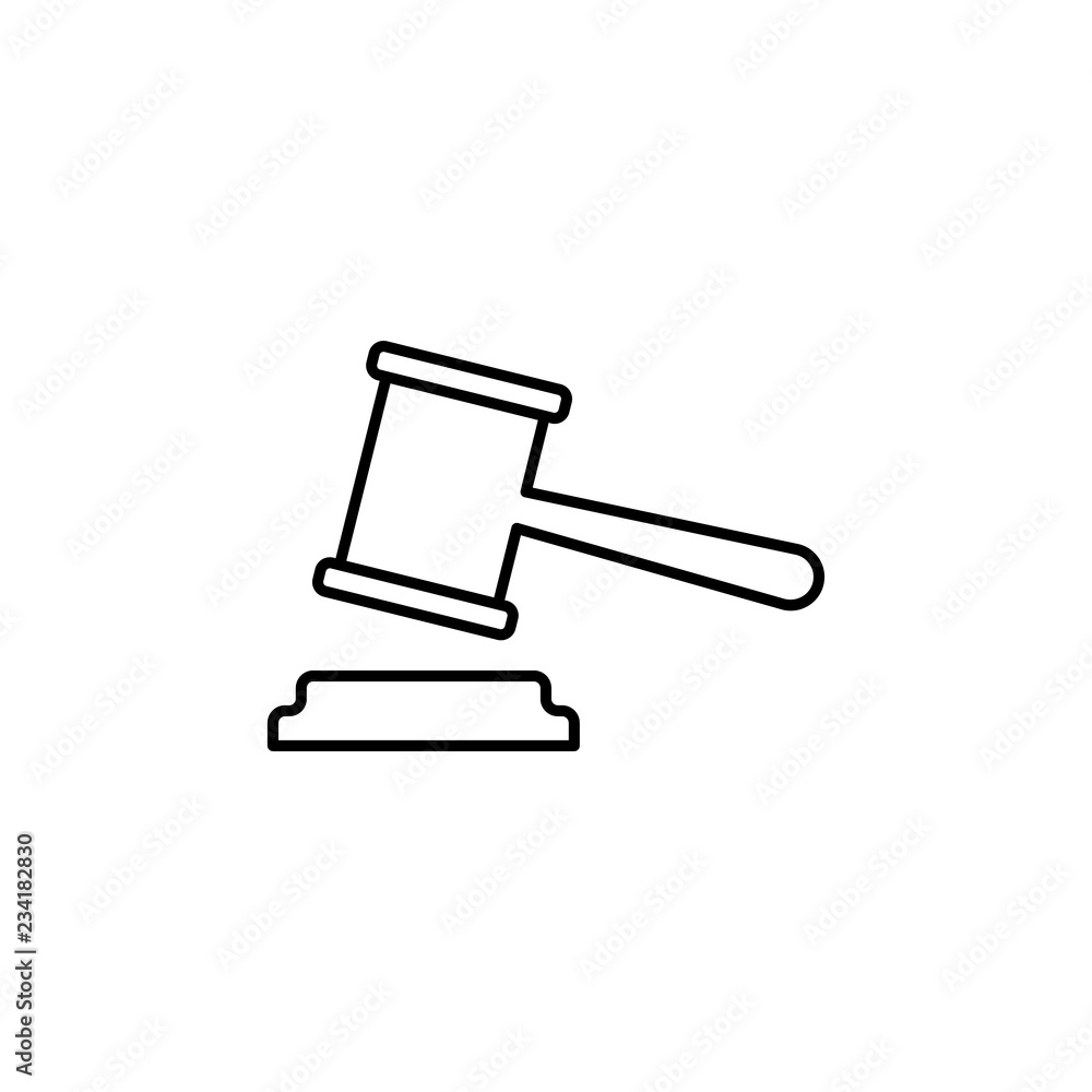 Poster court sign icon. element of navigation sign icon. thin line icon for website design and development,