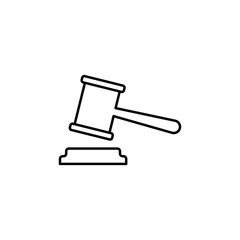 court sign icon. Element of navigation sign icon. Thin line icon for website design and development, app development. Premium icon