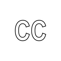Obraz premium closed captioning sign icon. Element of navigation sign icon. Thin line icon for website design and development, app development. Premium icon