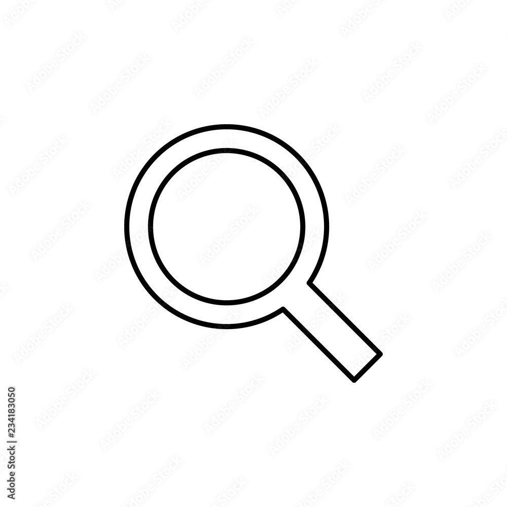 Poster search sign icon. element of navigation sign icon. thin line icon for website design and development