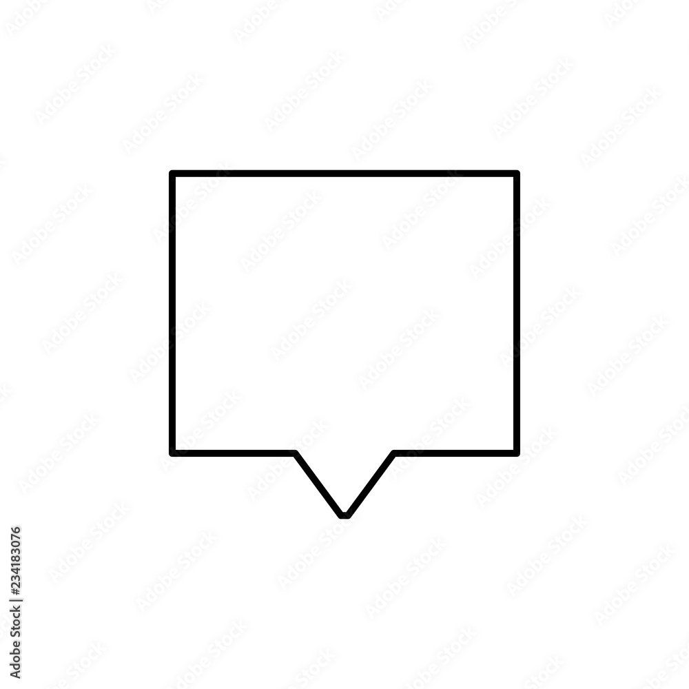 Aufkleber square pin sign icon. element of navigation sign icon. thin line icon for website design and develop