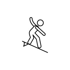 surfing sign icon. Element of navigation sign icon. Thin line icon for website design and development, app development. Premium icon