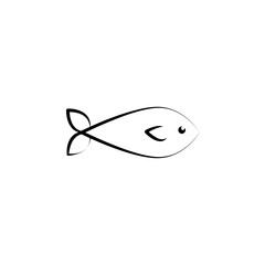 Fish, Biology icon. Element of biology icon for mobile concept and web apps. Hand drawn Fish, Biology icon can be used for web and mobile