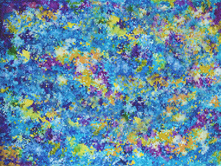 Background - abstract multicolored mosaic, space, galaxy