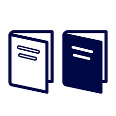 Copybook Icons Vector  Design Template.