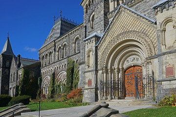 TORONTO - NOVEMBER 2018:  University College, the original 1850 building of the University of...
