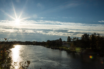 morning sunrise canal 