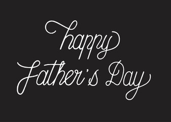 Happy father's day typography design illustration