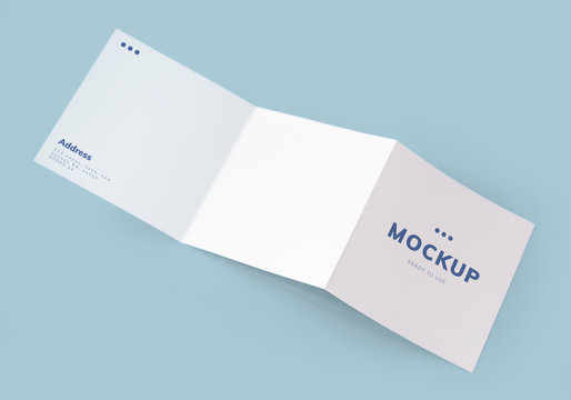 Tri-fold Brochure Mockup Printed Materials