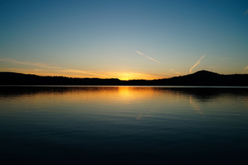 Fototapeta premium Evening Lake Sunset
