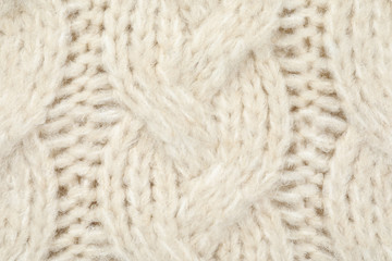 Texture of cozy warm sweater as background, closeup