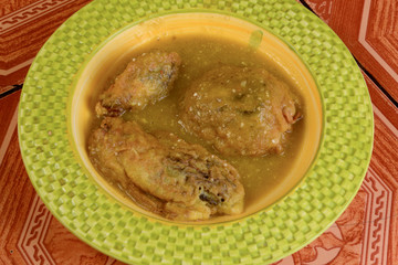 guiso de hongo mazorquita o morilla
