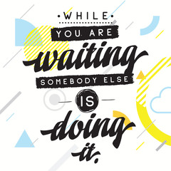 Typography for t shirt or sweatshirt printing and embroidery. Print for tee. Inspirational quote, motivation.