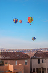 Fototapeta na wymiar Colorful Hot Air Balloons