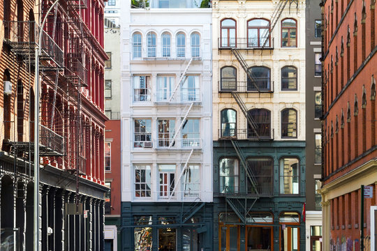 Old Buildings In Soho Manhattan, New York City