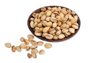 Tasty ripe pistachio nuts