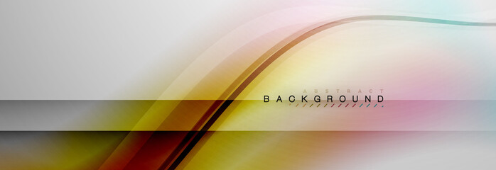 Smooth flowing wave motion concept background