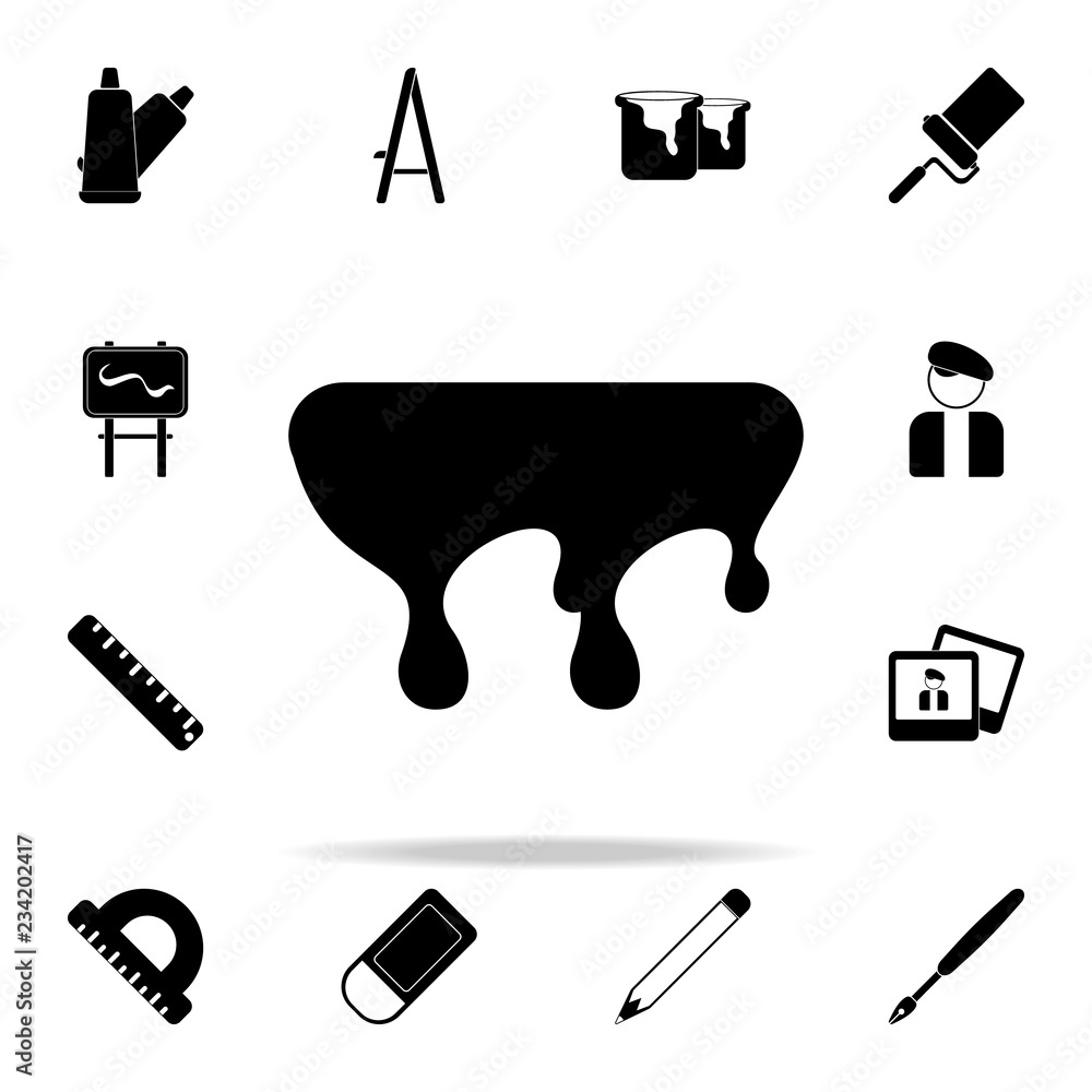 Poster a drop of paint icon. art and painting icons universal set for web and mobile
