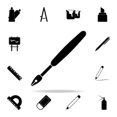 ink pen icon. Art and painting icons universal set for web and mobile