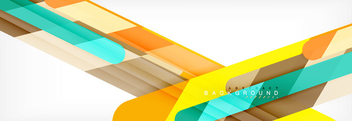 Abstract colorful lines, modern geometric background design