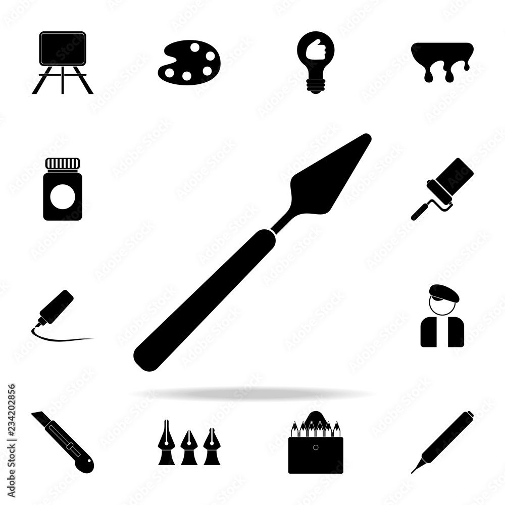 Aufkleber string bag icon. art and painting icons universal set for web and mobile