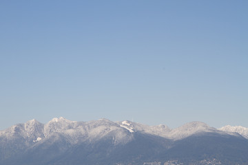 Fototapeta na wymiar North Vancouver Mountains