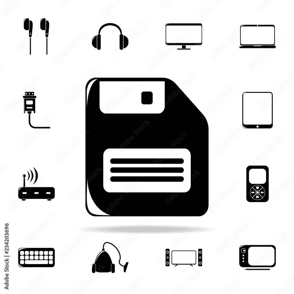 Poster floppy disk icon. technology icons universal set for web and mobile