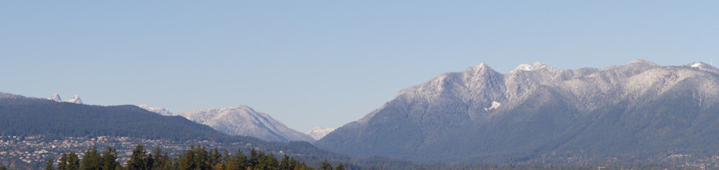Vancouver Mountains in Winter