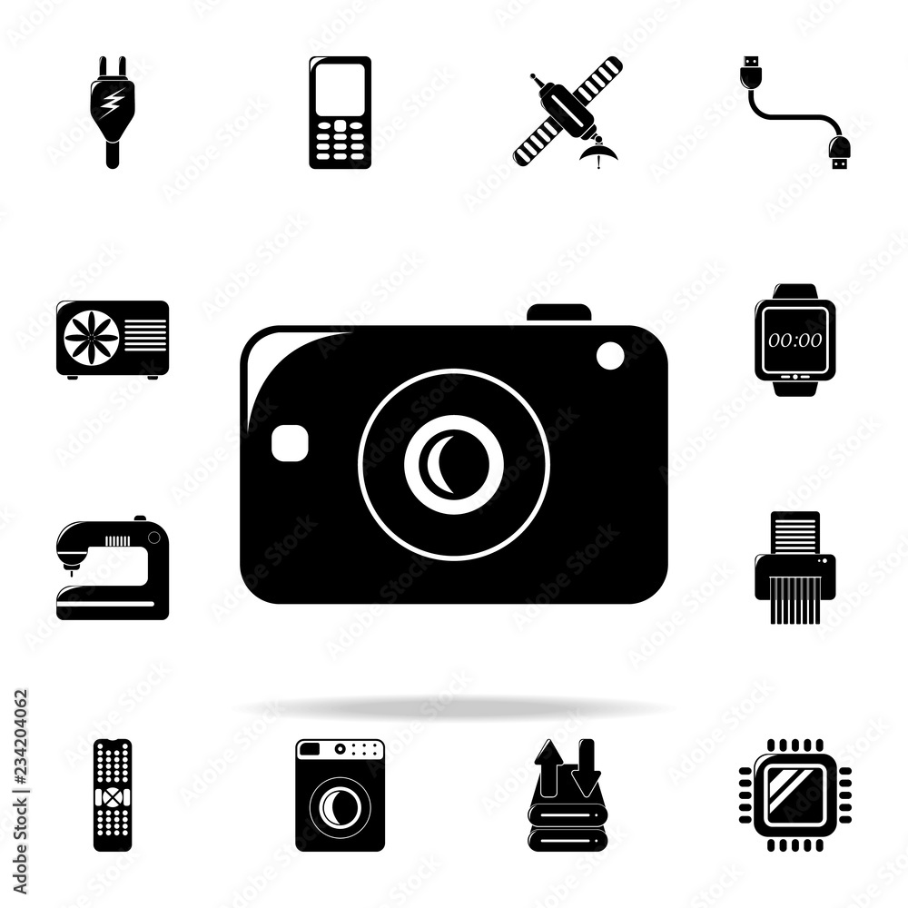 Aufkleber camera icon. technology icons universal set for web and mobile