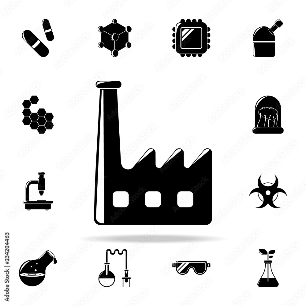 Poster factory icon. the science icons universal set for web and mobile