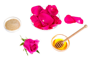 Syrup, honey from rose petals
