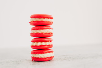 Red and White Macarons