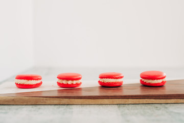 Red and White Macarons